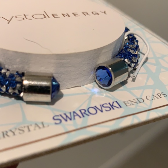 CRYSTAL ENERGY SWAROVSKI END CAPS BRACELET HEALING - Picture 5 of 6